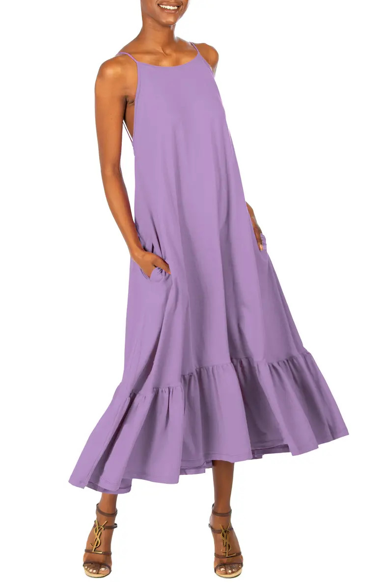 Flounce Hem Backless Sundress | Nordstrom