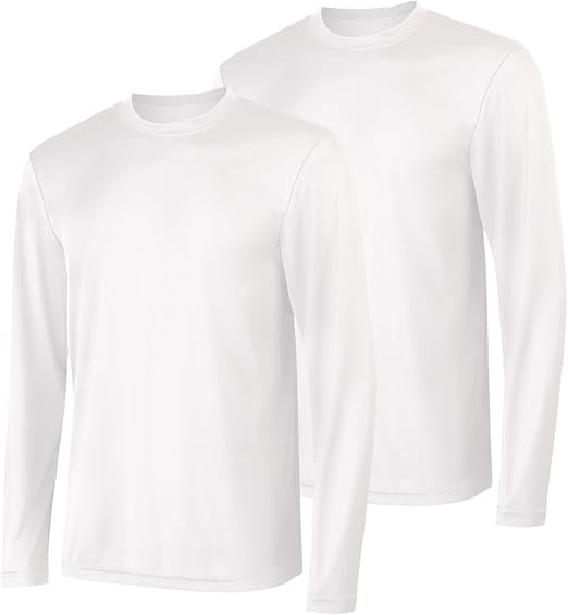 Hanes Sport Men's Long-Sleeve T-Shirt Pack, Cool DRI Moisture-Wicking Performance T-Shirts, Perfo... | Amazon (US)