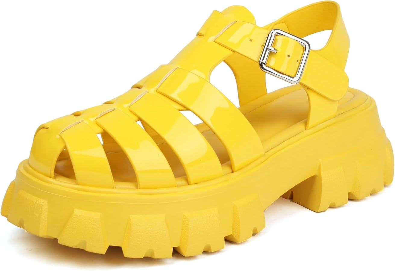 Women's Platform Sandals Wide Chunky Sandals Lug Sole Fisherman Summer Sandals | Amazon (US)