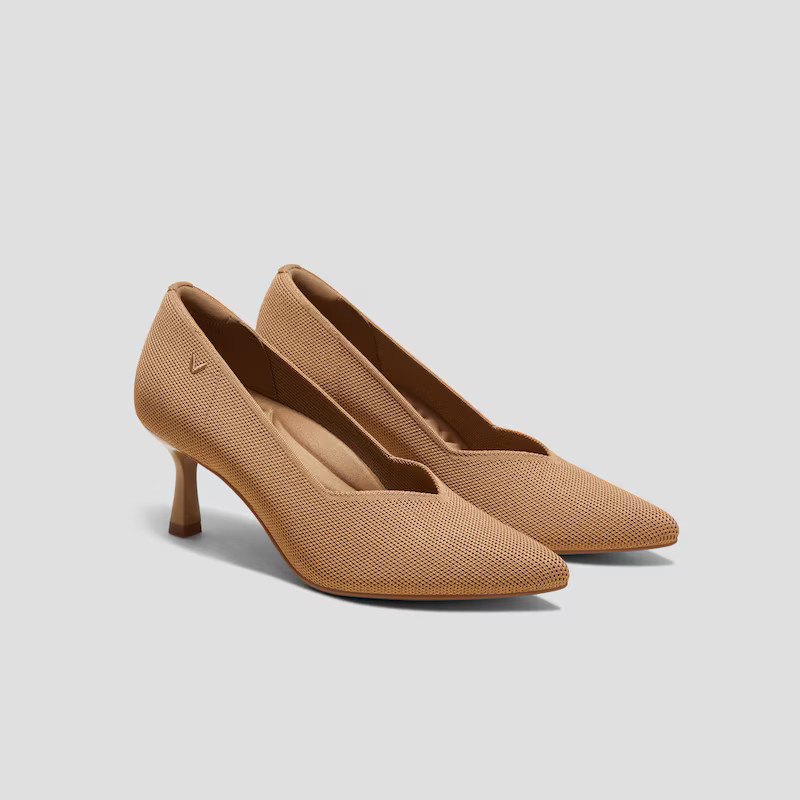 Pointed-Toe Mid Heels (Anna) | VIVAIA