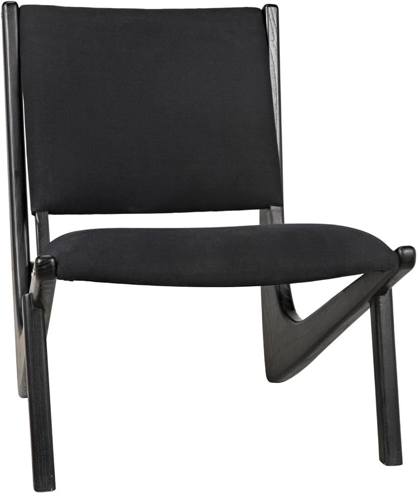 Noir Boomerang Chair with Charcoal Black Finish AE-40CHB | Amazon (US)