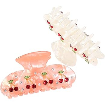 Jayongnee clip Medium Hair Claw Clips for Thin Hair, Shell Hair Clip for Women, 2 PCS French Styl... | Amazon (US)