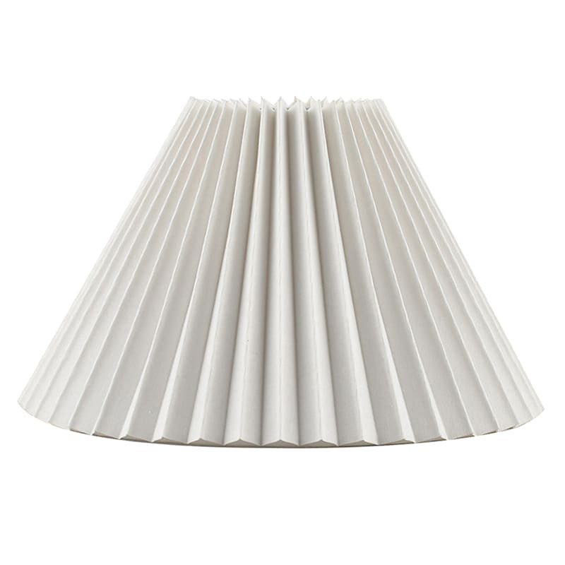 White Pleated small lamp shade 5x12x8 | At Home