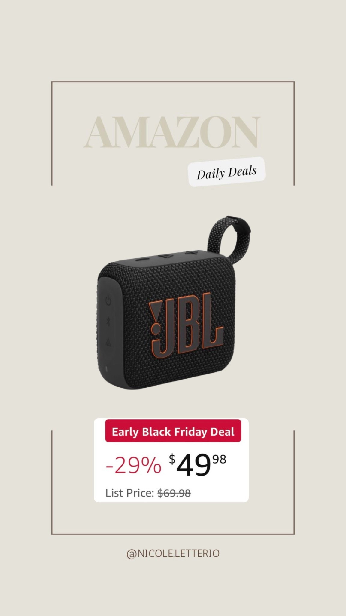 JBL portable waterproof speaker on sale!

#LTKsale #LTKtravel