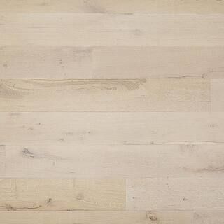 ASPEN FLOORING Euro White Oak Ire Mist 1/2 in. Thick x 7.5 in. Wide x Varying Length Engineered H... | The Home Depot