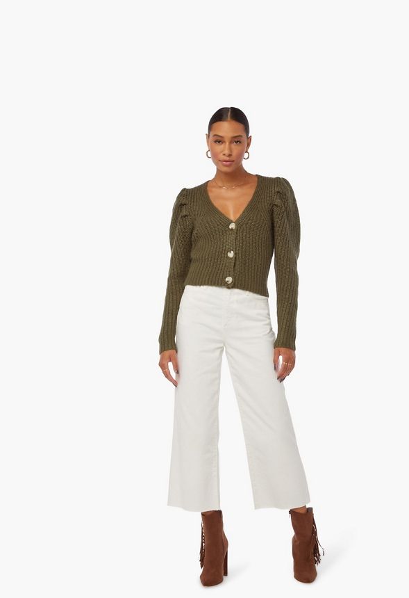 Bella Wide Leg Cropped Jeans | JustFab