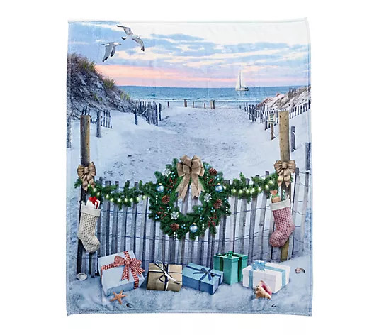 Berkshire 60x70 Winter Scenes Giordano Throw - QVC.com | QVC