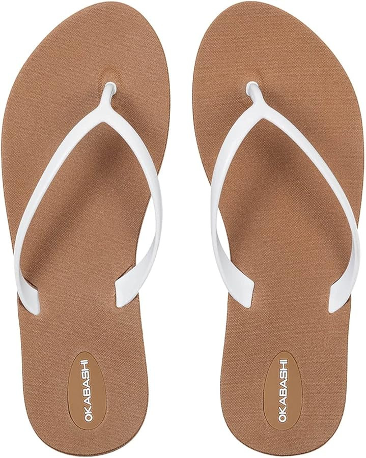 OKABASHI Women's Shoreline Flip Flop | Sculpted Footbeed for All-Day Comfort | Slip-Resistant & W... | Amazon (US)