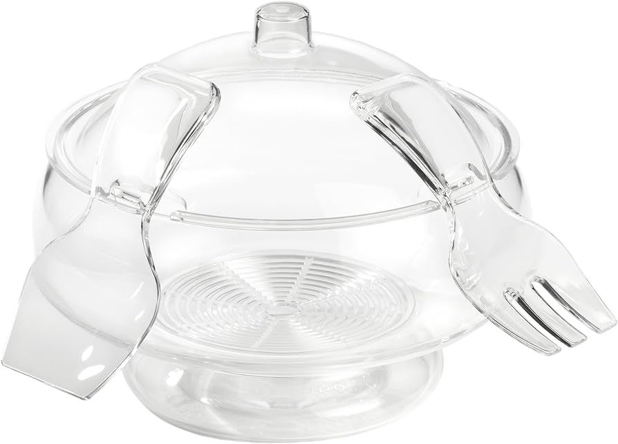 Prodyne Acrylic Salad Bowl, 6 Qt, Clear | Amazon (US)