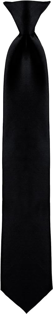 boxed-gifts Clip on Ties for Men - Premium Black Solid Color Clip on Tie | Amazon (US)