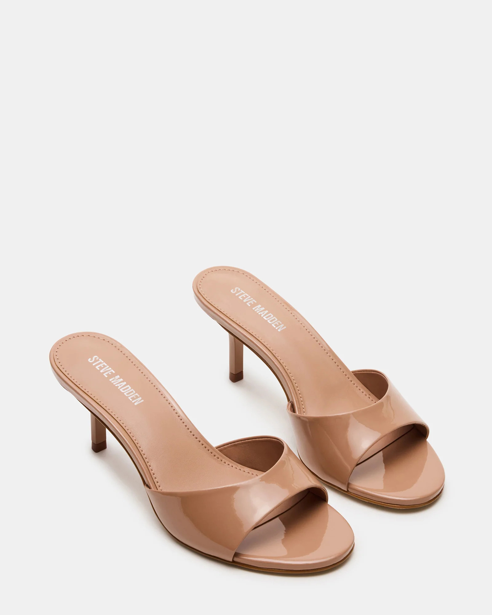 KENDRIX Blush Leather Women's Mule Heel | Steve Madden (US)