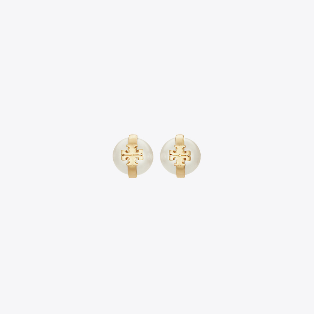 Tory Burch Moondance Pearl Stud Earrings | Tory Burch (US)