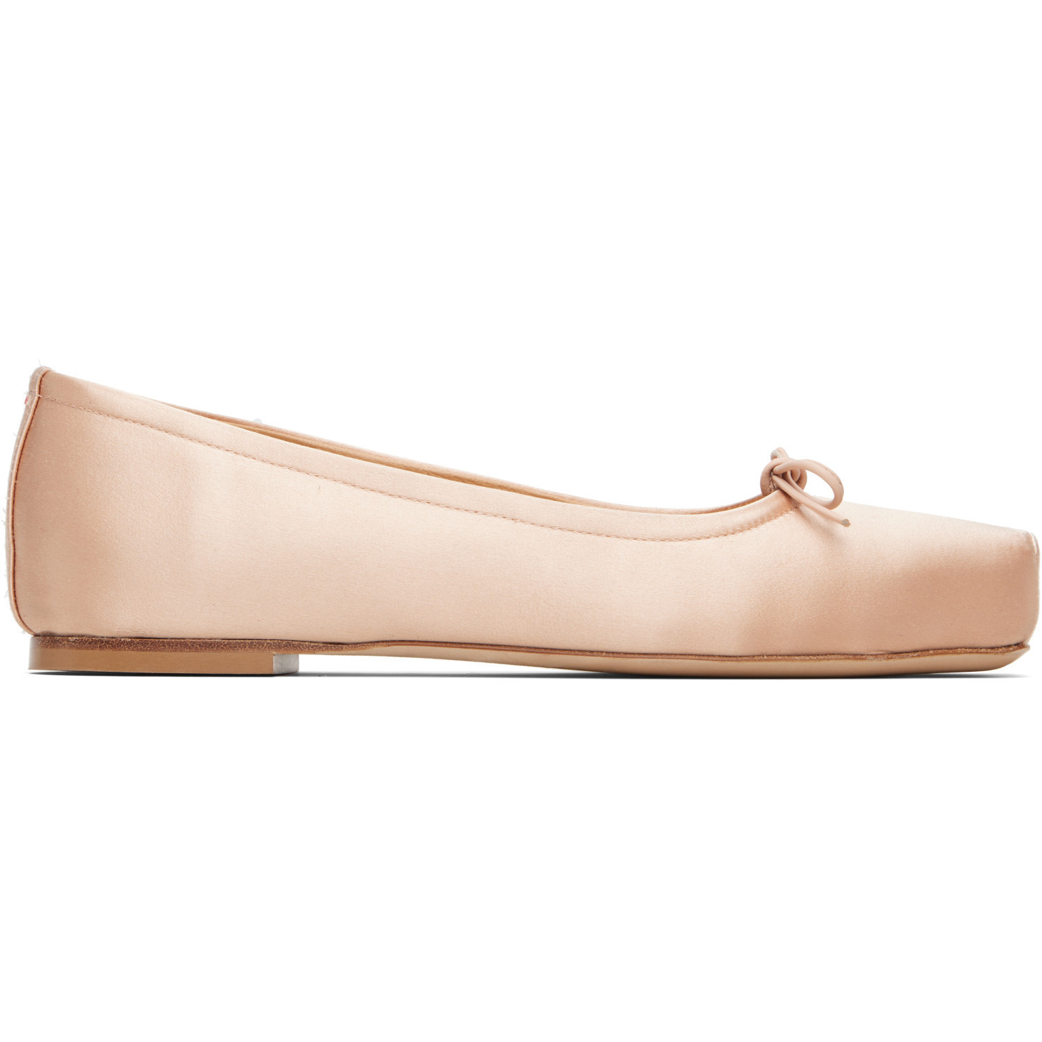 Aeyde Pink Gabriella Satin Ballerina Flats | SSENSE