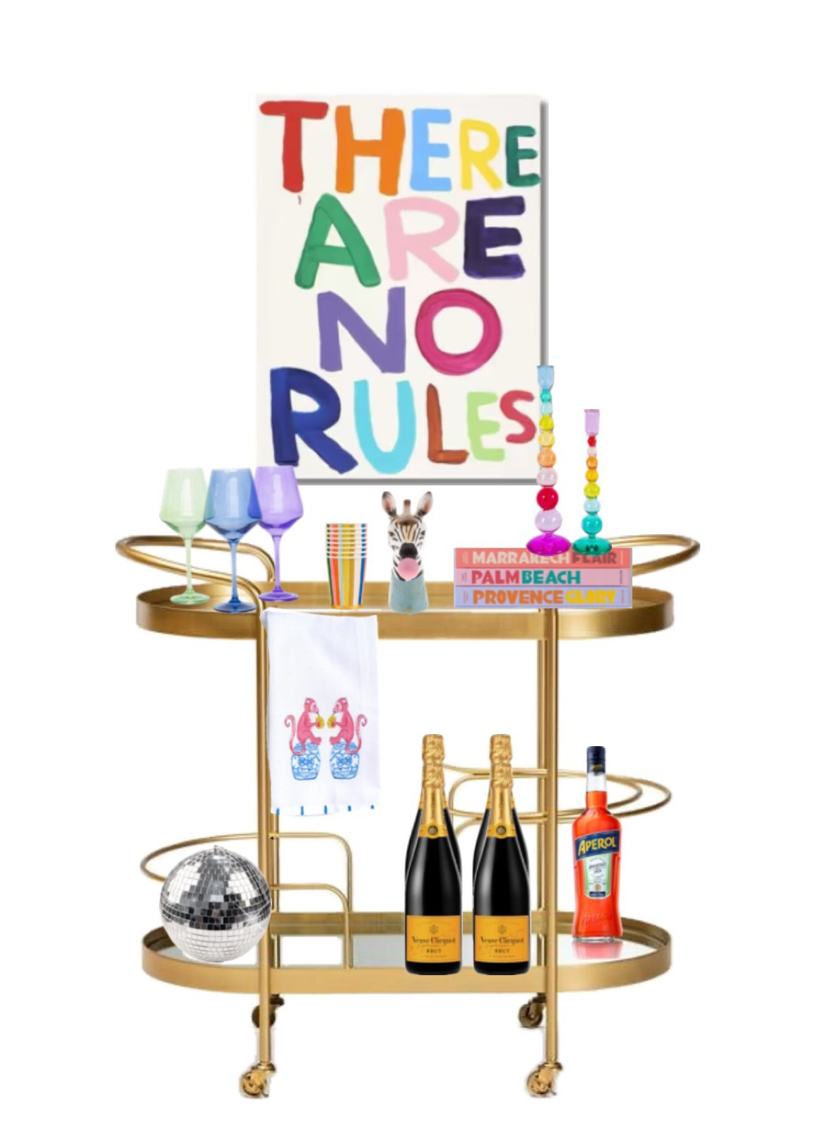 Fun/colorful bar cart inspo

#LTKFind #LTKhome #LTKU