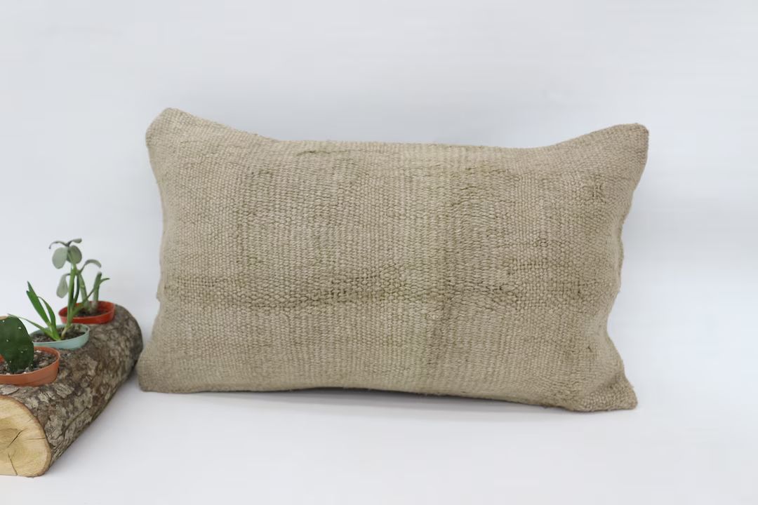 12x20, Handmade Pillow, Organic Pillow, Wholesale Pillow, Beige Pillow,Anatolian Pillow, Pillow C... | Etsy (US)