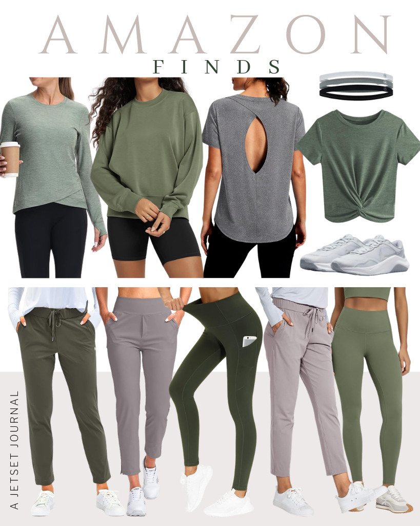 You are going to love this week’s Amazon athleisure finds! G Gradual’s ankle sweatpants and Alaroo’s open-back workout top are just two of the cool outfits this week. Yoga fans will love these popular leggings from ODODOS, which pair well with these Nike shoes. Perfect for daily errands or casual meetups.


#LTKSeasonal #LTKSaleAlert #LTKTravel 

 