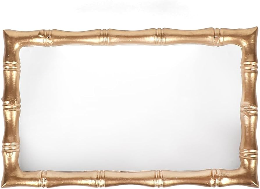 Jaye's Studio Decorative & Serving Gracie Chang Mai Tray Line, Enameled & Handcrafted Metal, Gold... | Amazon (US)