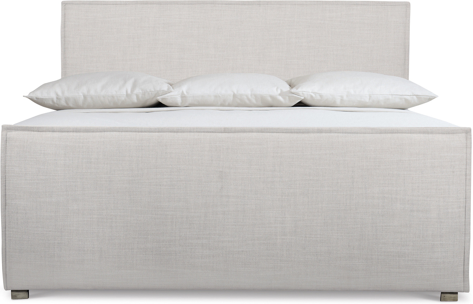 Sawyer King Panel Bed with Light Grey Upholstery | 1StopBedrooms | 1stopbedrooms