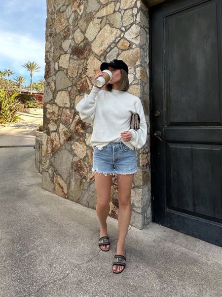 These Parker denim cutoff shorts from Revolve pair great with a white sweater, and Steve Madden sandals from Amazon. Perfect for those cool spring and Begood summer days! 

#LTKSeasonal #LTKbeauty #LTKstyletip
