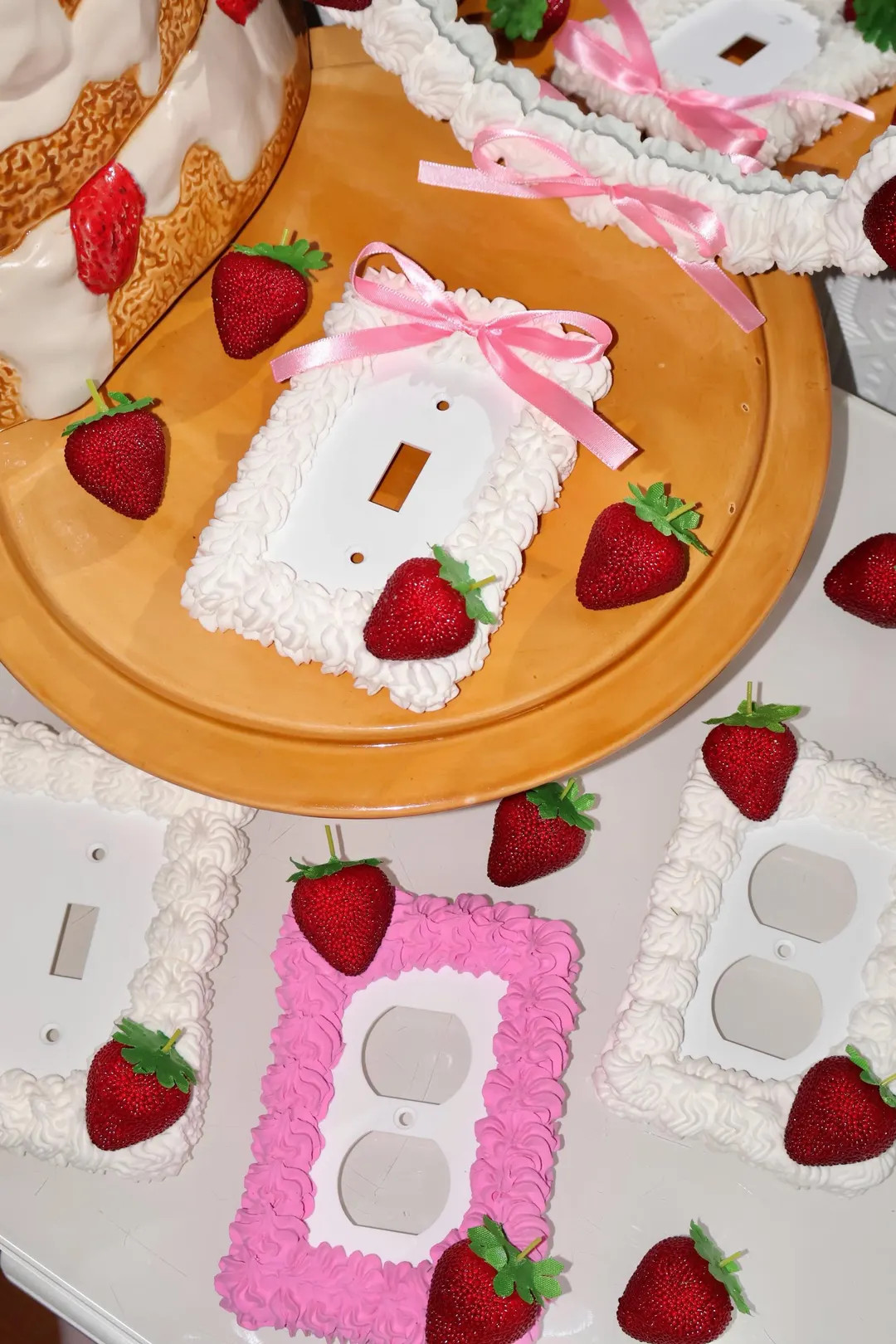 Strawberry Cake Wallplate Light / Outlet Cover - Etsy | Etsy (US)