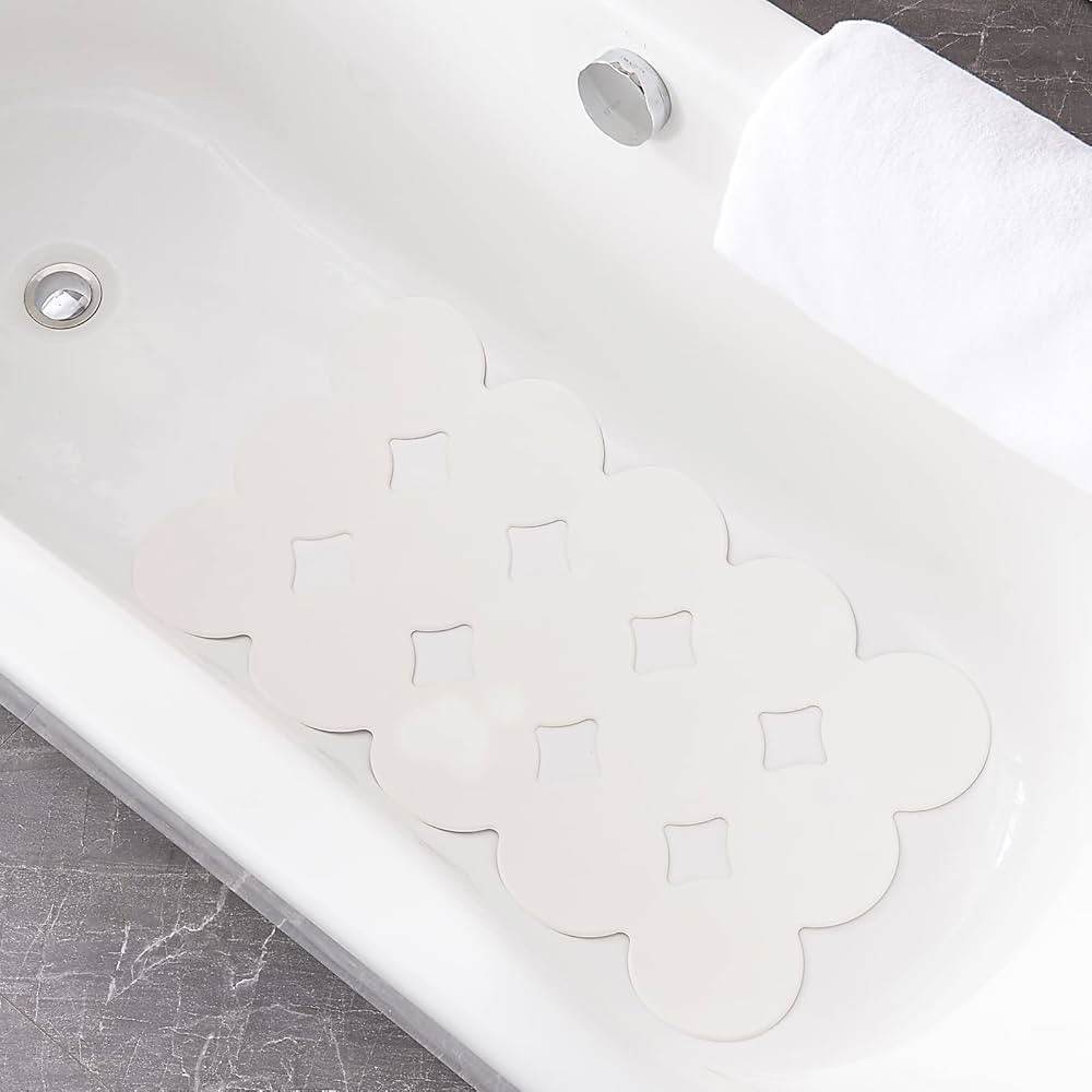 Webos Patented Non Slip Bathtub Mat Shower Bath Mats with Strong Suction Cups Superior Grip&Drain... | Amazon (US)