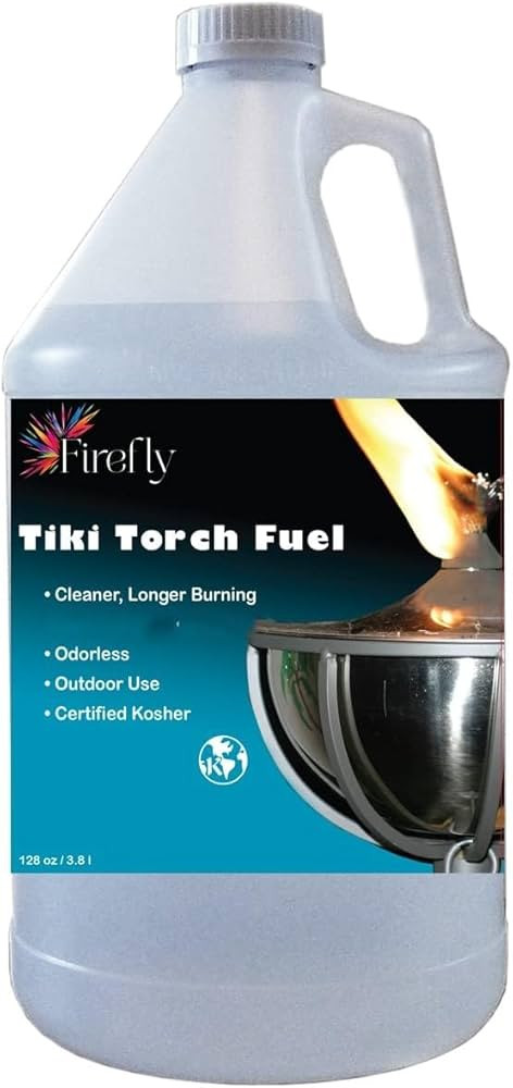 Firefly Tiki Torch Fuel – Clean-Burning Outdoor Lamp Oil for Tiki Torches and Lanterns. Low Smo... | Amazon (US)