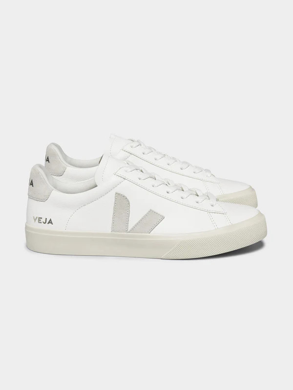 Unisex Campo Leather Sneakers in White & Beige | Glue Store (Australia & NZ)