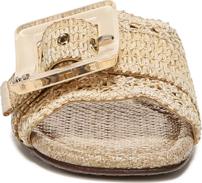 Bambi Raffia Buckle Slide Sandal (Women) | Nordstrom