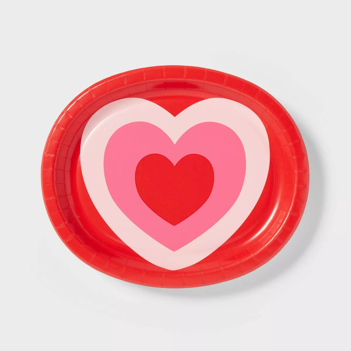 10ct Love Valentine's Day Platter Plates Red/Pink - Spritz™ | Target