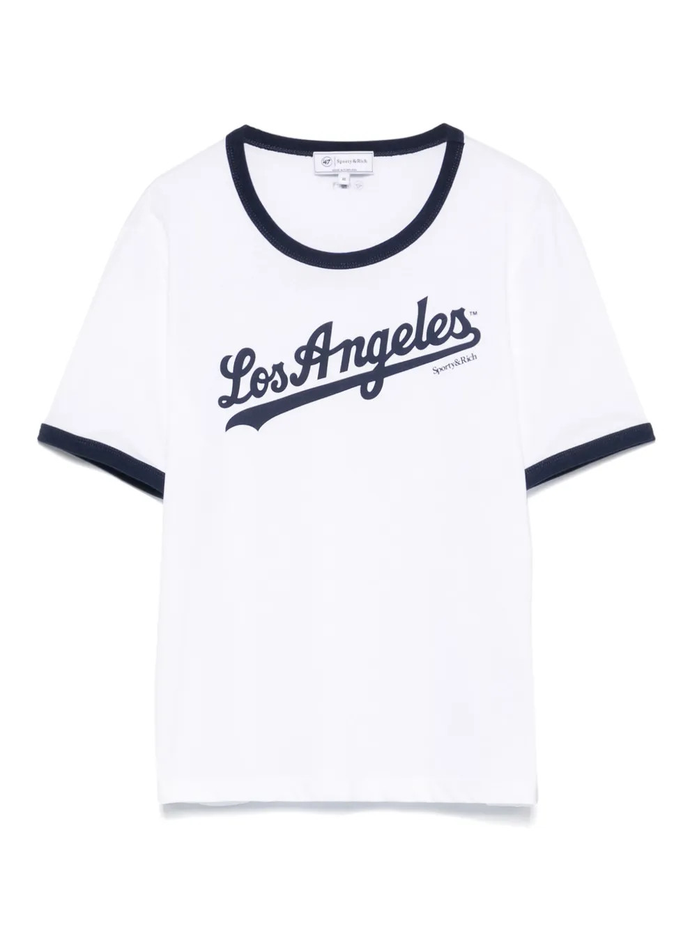 Sporty & Rich Dodgers Ringer T-shirt | White | FARFETCH | Farfetch Global