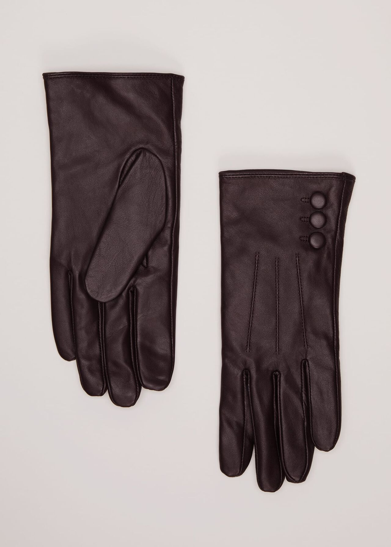 Button Leather Gloves | Phase Eight UK | | Phase Eight (UK)