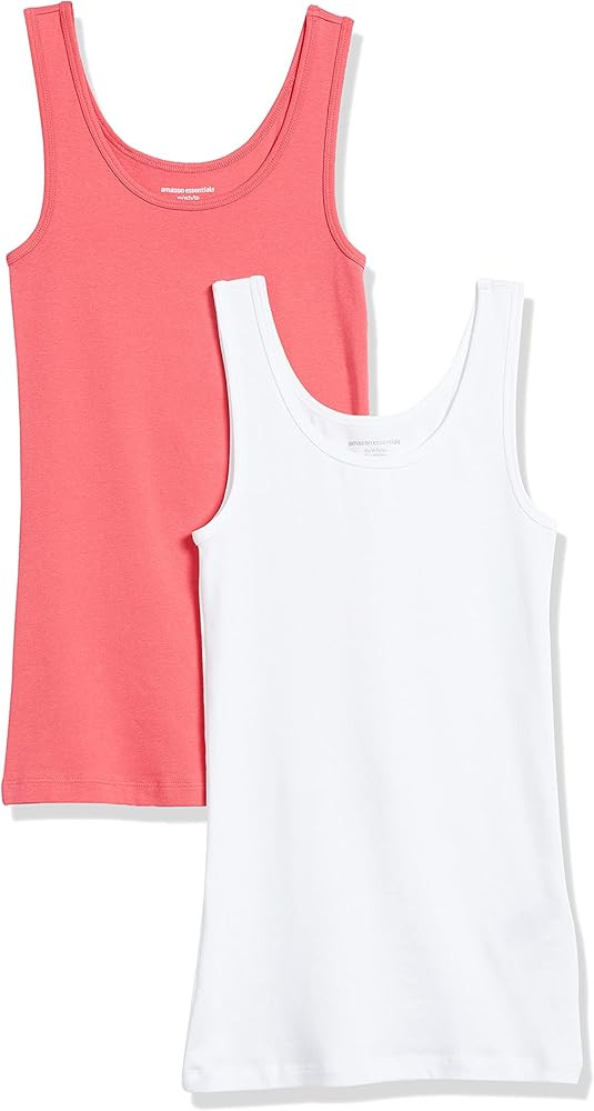 Amazon Essentials Women's Slim-Fit Tank, Pack of 2 | Amazon (US)