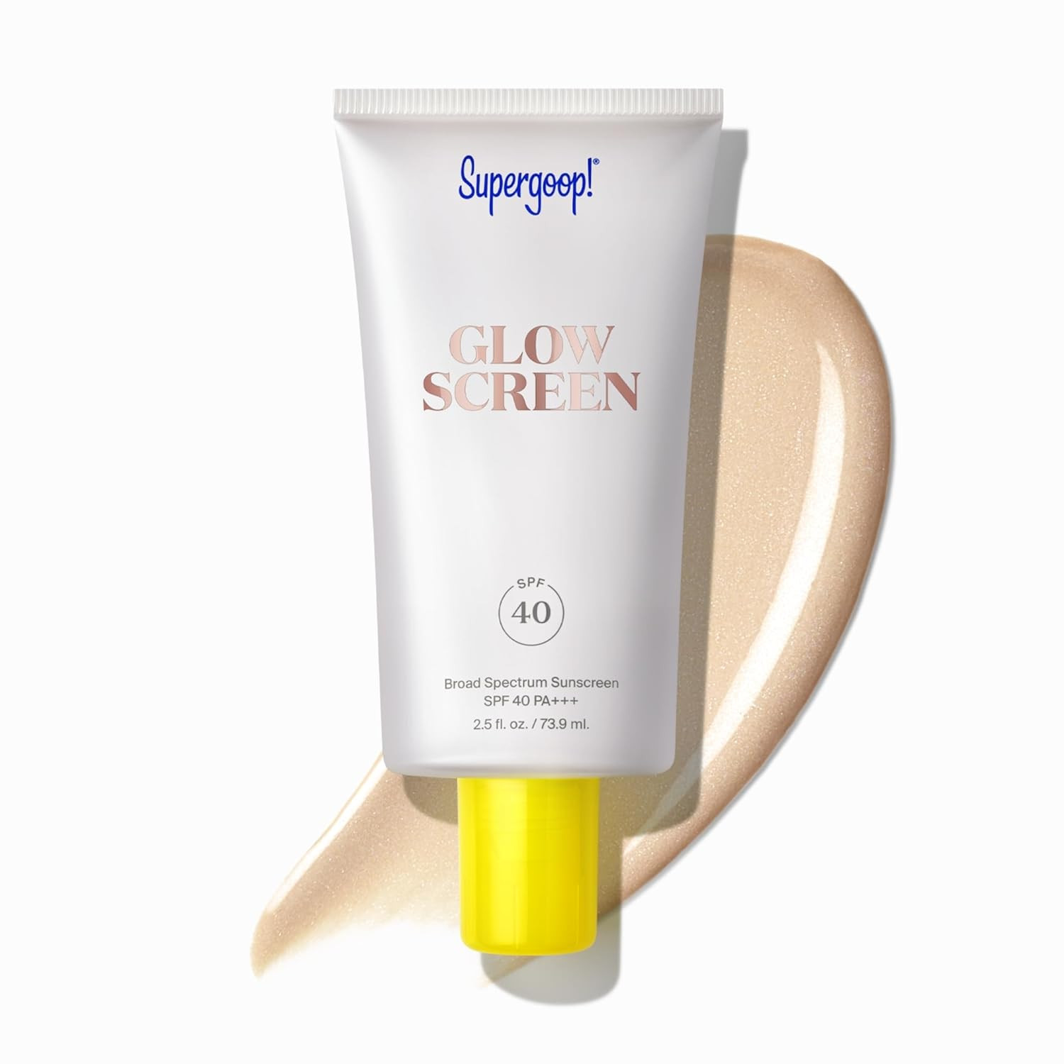 Supergoop! Glowscreen Broad Spectrum Sunscreen (SPF 40) - 2.5 fl oz | Glowy Primer, Adds Instant ... | Amazon (US)