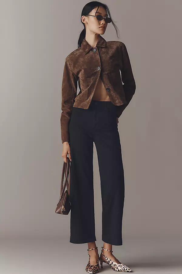 PAIGE Anessa High-Rise Crop Wide-Leg Jeans | Anthropologie (US)