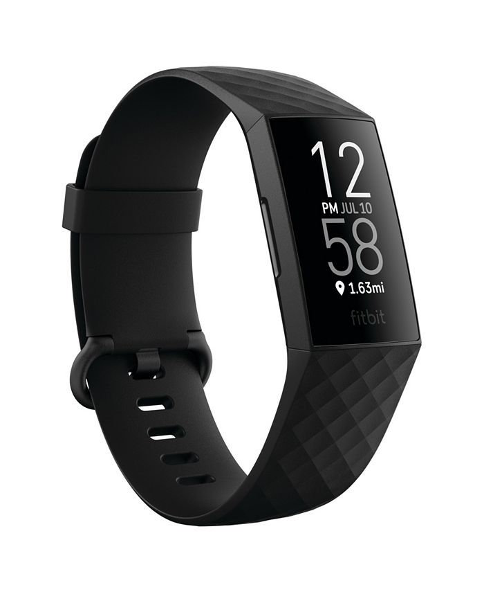 Charge 4 Black Band Touchscreen Smart Watch 22.6mm | Macys (US)