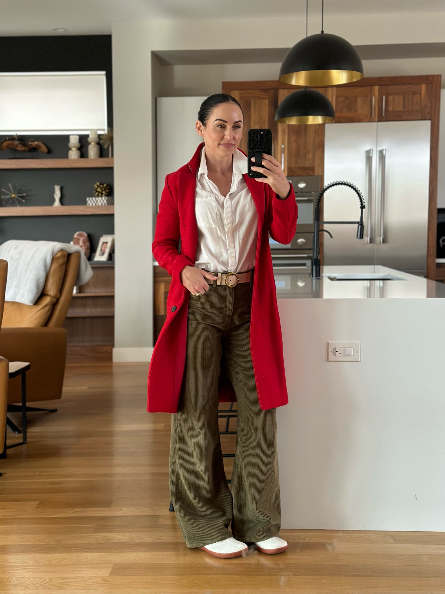 Todays slightly festive look (as festive as I get)