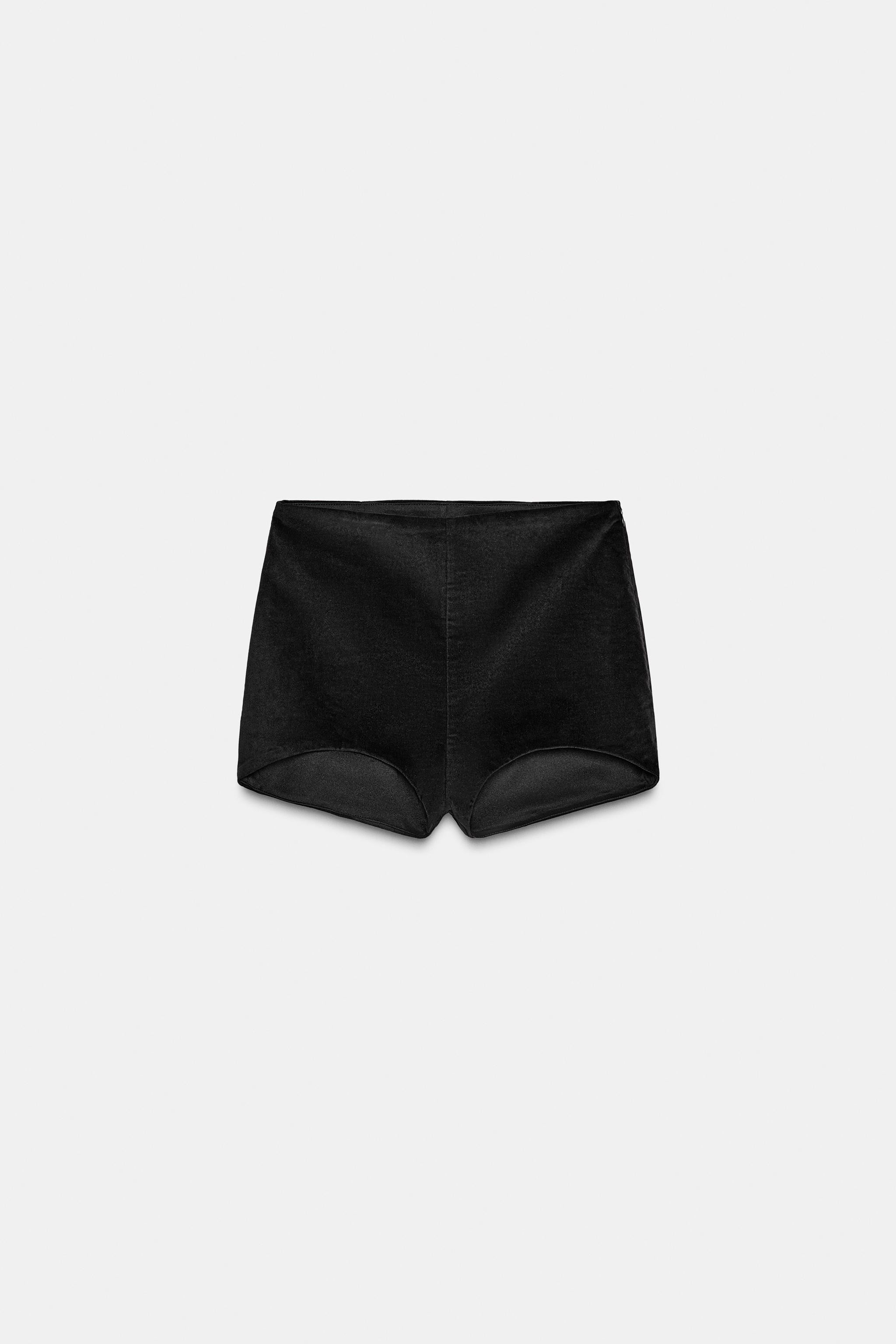 MINI VELVET SHORTS | Zara UK