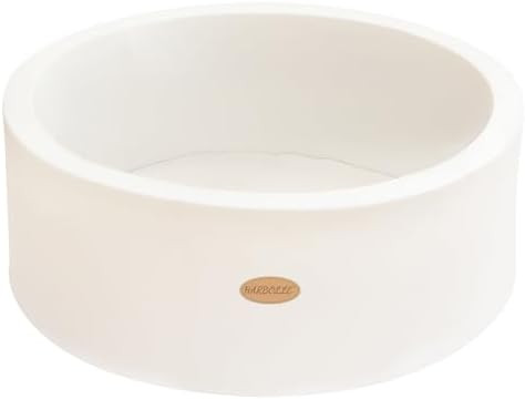 Baby Ball Pit Soft Round Memory Foam Ball Pits NOT Included Balls Indoor Outdoor Playpen for Babies Toddlers Kids Infants for Girls Boys, White | Amazon (US)