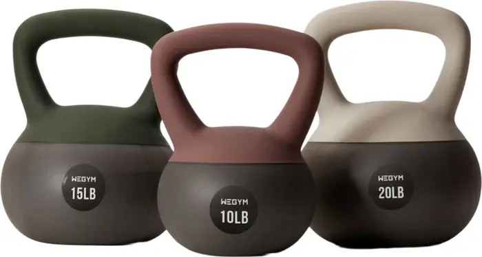 WeGym Soft Kettlebell 3pc Set - 10, 15, & 20 lbs | Nordstrom | Nordstrom