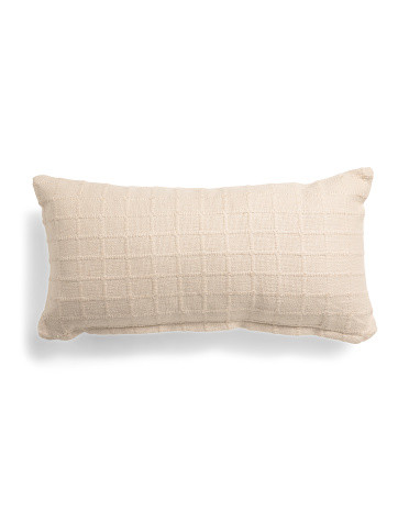 14x30 Averill Windowpane Pillow | TJ Maxx