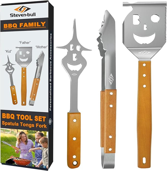 STEVEN-BULL S BBQ Tools Grill Set, Extra Long BBQ Accessories,Grill Accessories for Outdoor Grill... | Amazon (US)