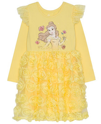 Disney Toddler & Little Girls Sweet Belle Rosette Dress - Macy's | Macy's