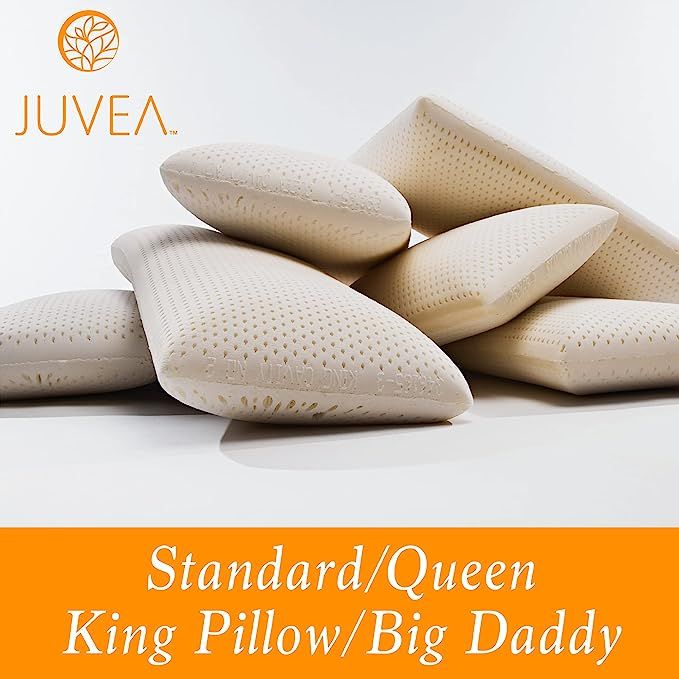 JUVEA – 100% Natural Talalay Latex Sleeping Bed Pillow – Luxury Firm Standard Pillow for Side... | Amazon (US)