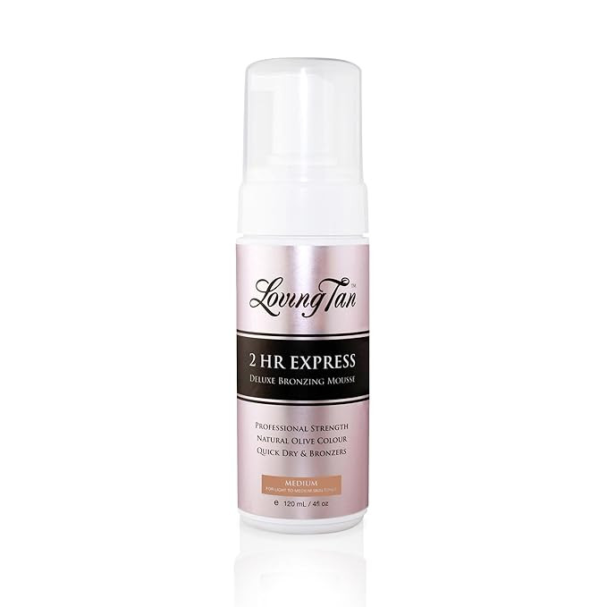 Loving Tan 2 HR Express Self Tanning Mousse, Medium - Streak Free, Natural, Professional Quality ... | Amazon (US)