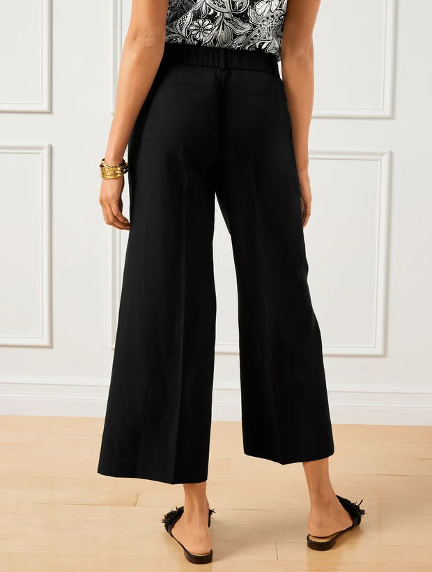 Super Easy Wide Crop Pants | Talbots