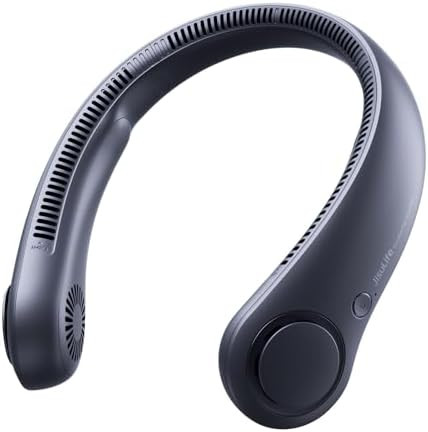 JISULIFE Portable Neck Fan, Hands Free Bladeless Fan, 5 Speeds, 4000 mAh Battery Operated Wearabl... | Amazon (US)