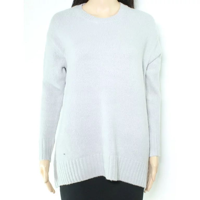 Workshop Womens Sweater Small Solid Ribbed-Trim Pullover   Gray S - Walmart.com | Walmart (US)