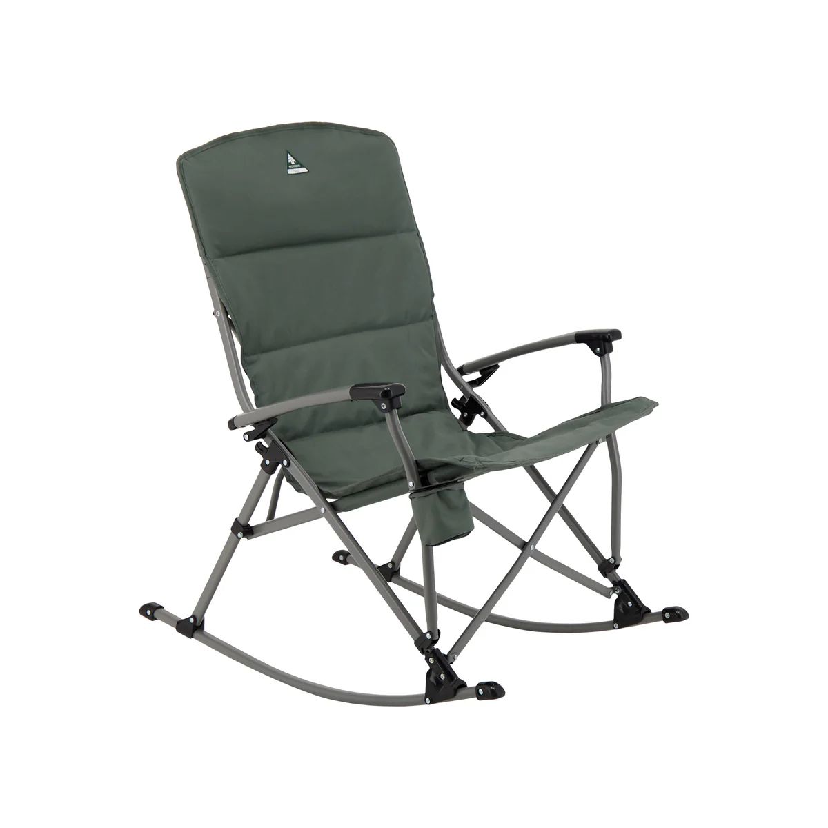 Woods Kaslo Folding Camping Rocker Chair - Gun Metal | Woods