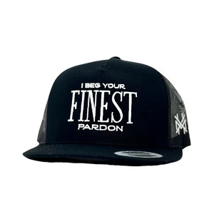 MHC I Beg Your Finest Pardon Trucker Hat | The Mad Hatter Company