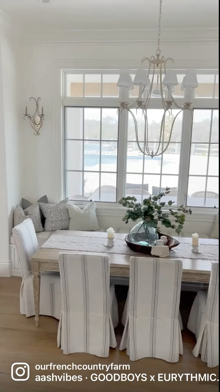 Linking what I can from our dining room!  Including our dining chairs, chandelier, sconces, pillows, vase, favorite faux greens etc!

#LTKhome